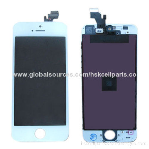 Popular color and good-quality mobile phone LCD for iPhone 5 with touch screen digitizer assembly
